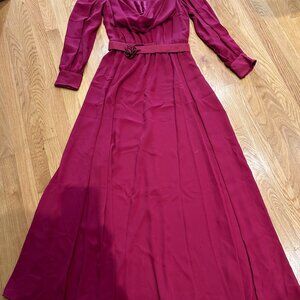 Vintage Elegant Crimson Red Gown - perfect as part of a Halloween costume!